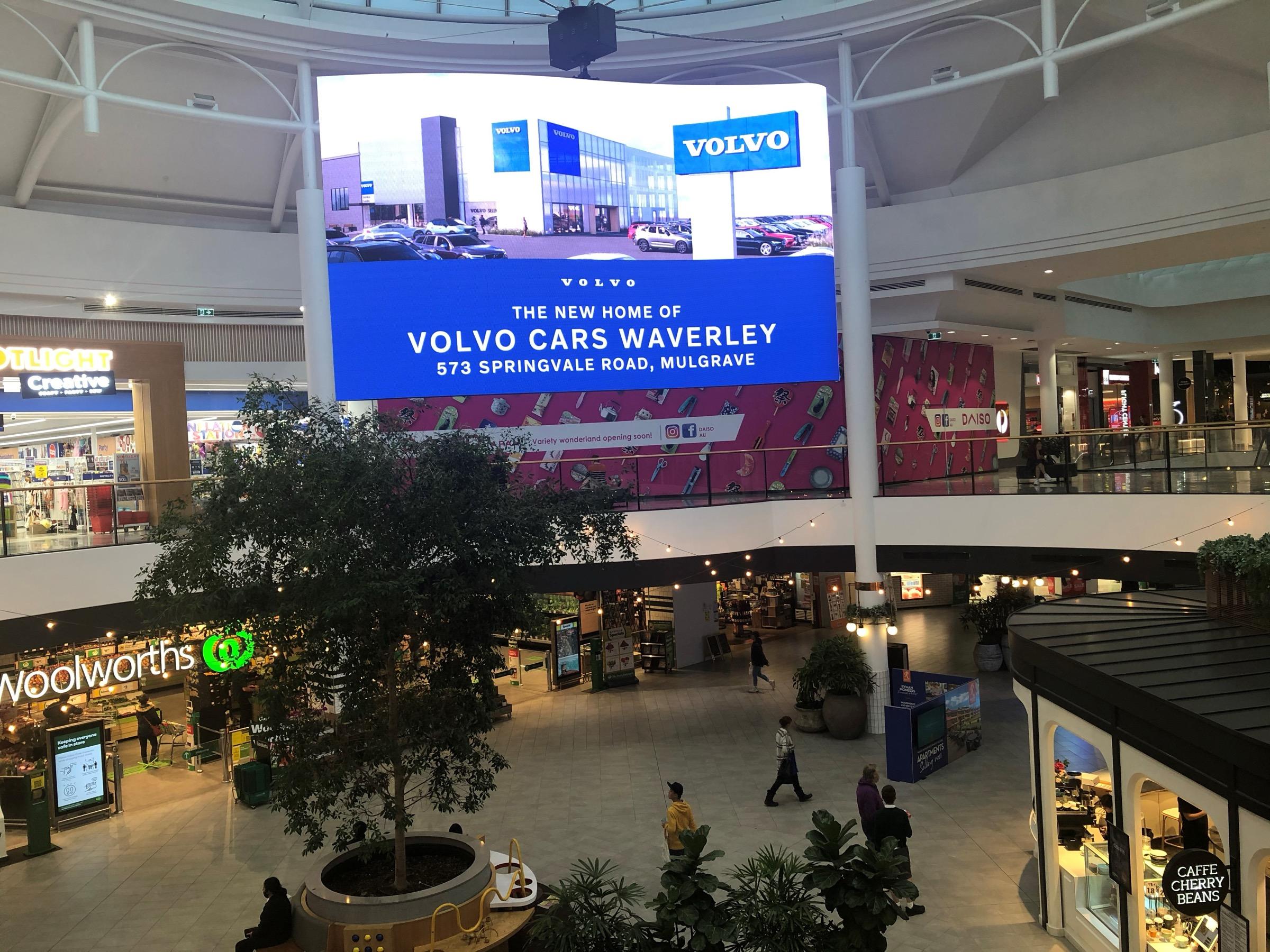 Volvo Cars Waverley — Large-format OOH, The Glen · 2021